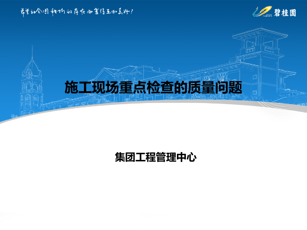 施工现场重点检查质量问题培训PPT(58页)