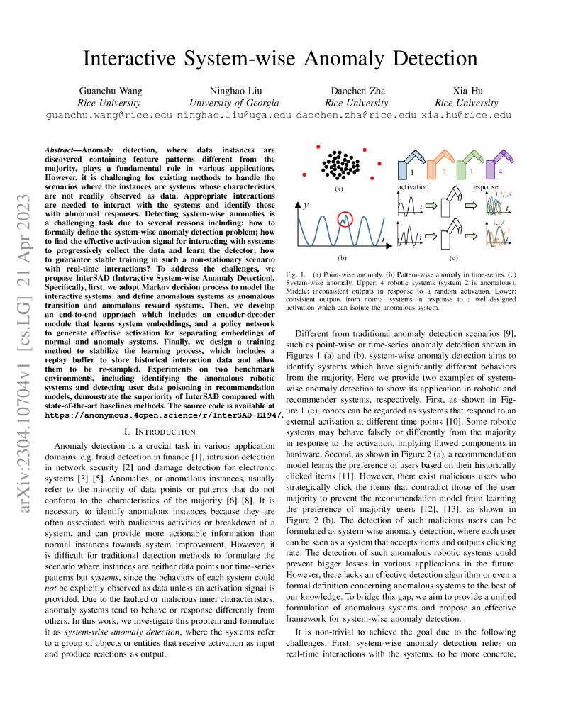交互式系统异常检测（英文版）