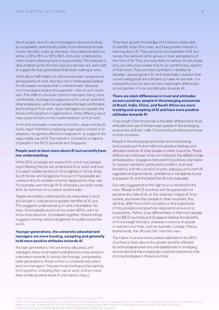 毕马威：2023人工智能信任全球洞察（英文版）_第7页