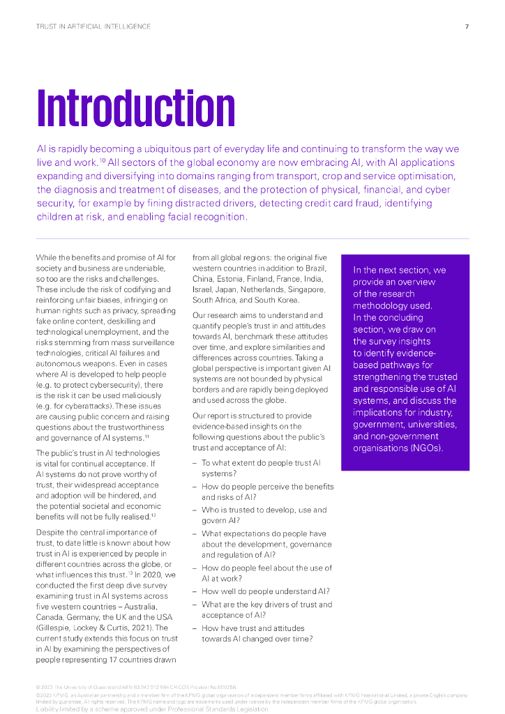 毕马威：2023人工智能信任全球洞察（英文版）_第9页