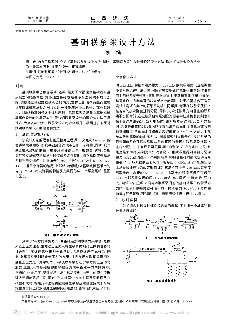 基础联系梁设计方法探讨