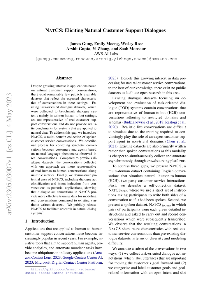 使用自然对话引导技术的客户支持对话（英文版）