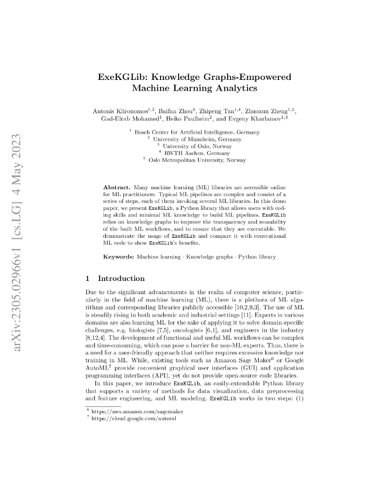 ExeKGLib:知识图谱激励的机器学习分析（英文版）