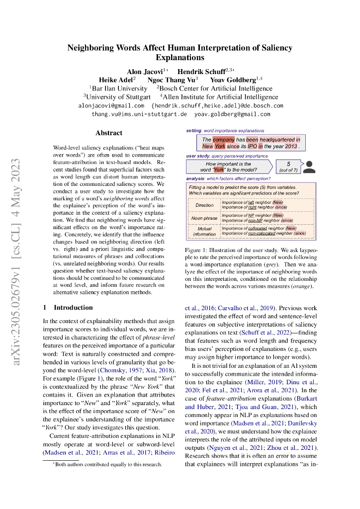 邻近词汇影响人类对显著性解释的理解（英文版）
