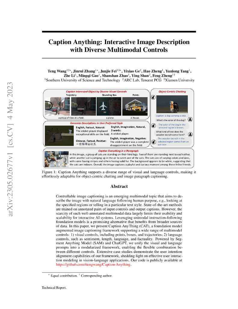 交互式图像描述：多样的多模态控制（英文版）