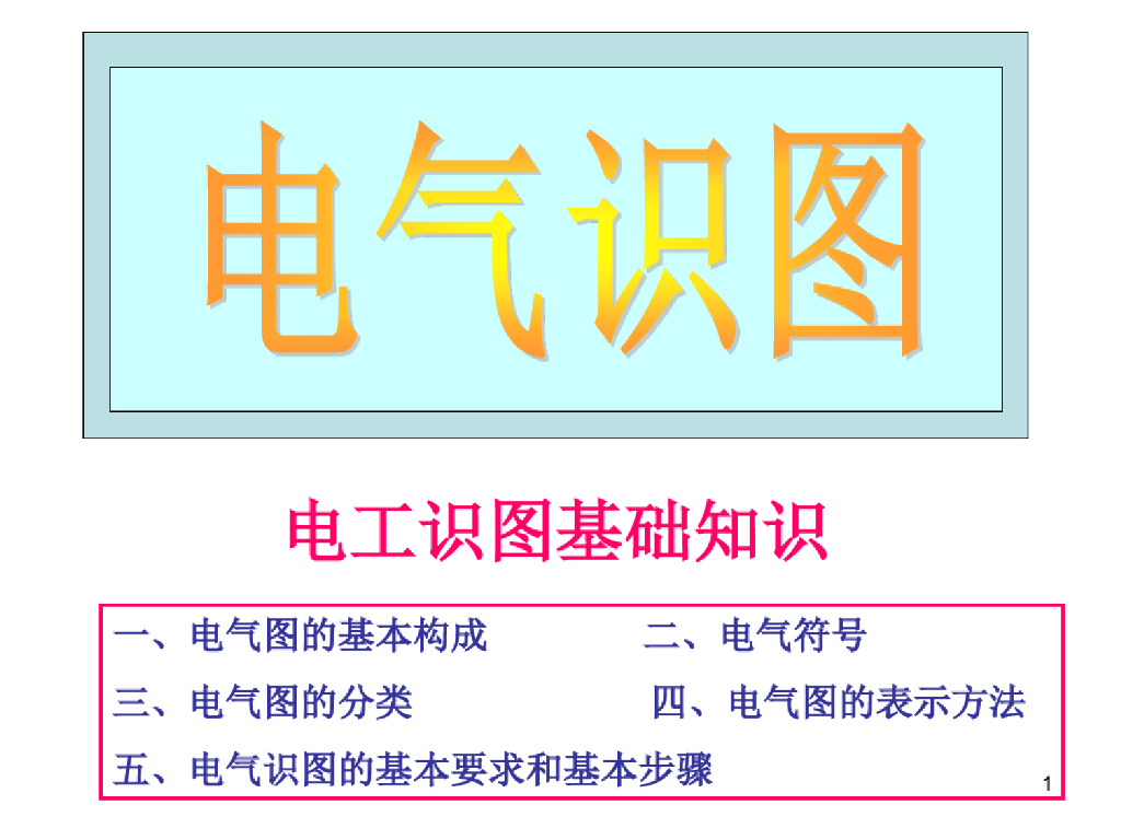 电气识图<em>入门</em>基础知识学习课件（143页） 海报