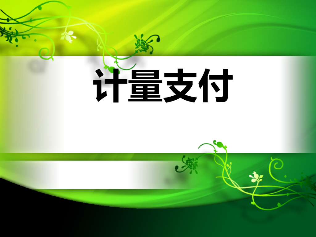 计量支付基础知识讲解PPT