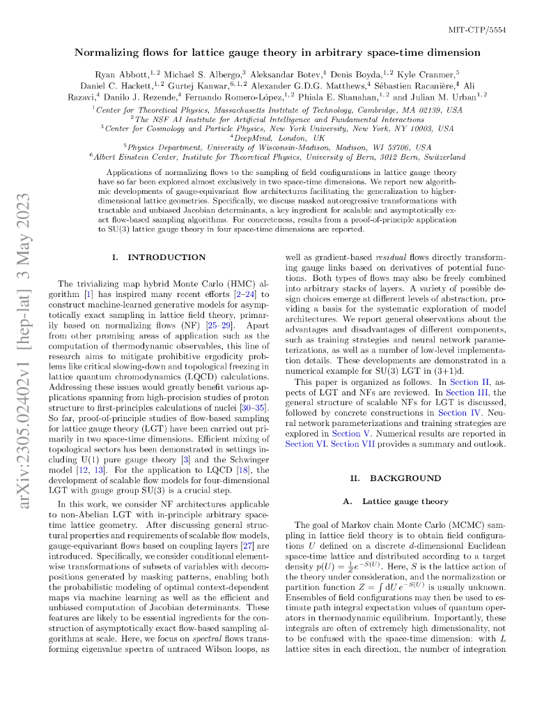 任意时空维度中格点规范场理论的正则化流（英文版）