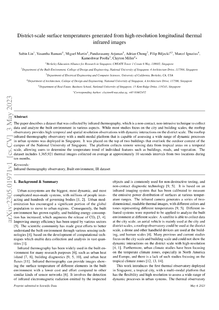 利用高分辨率纵向热红外影像生成区域尺度地表温度数据（英文版）