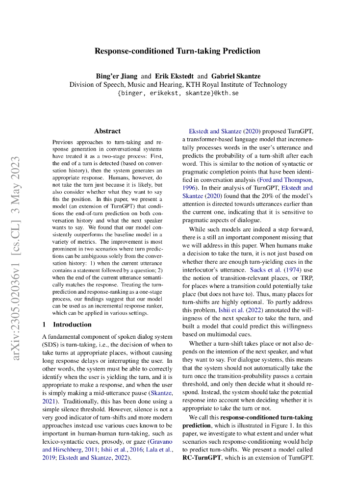 响应条件的交替预测（英文版）