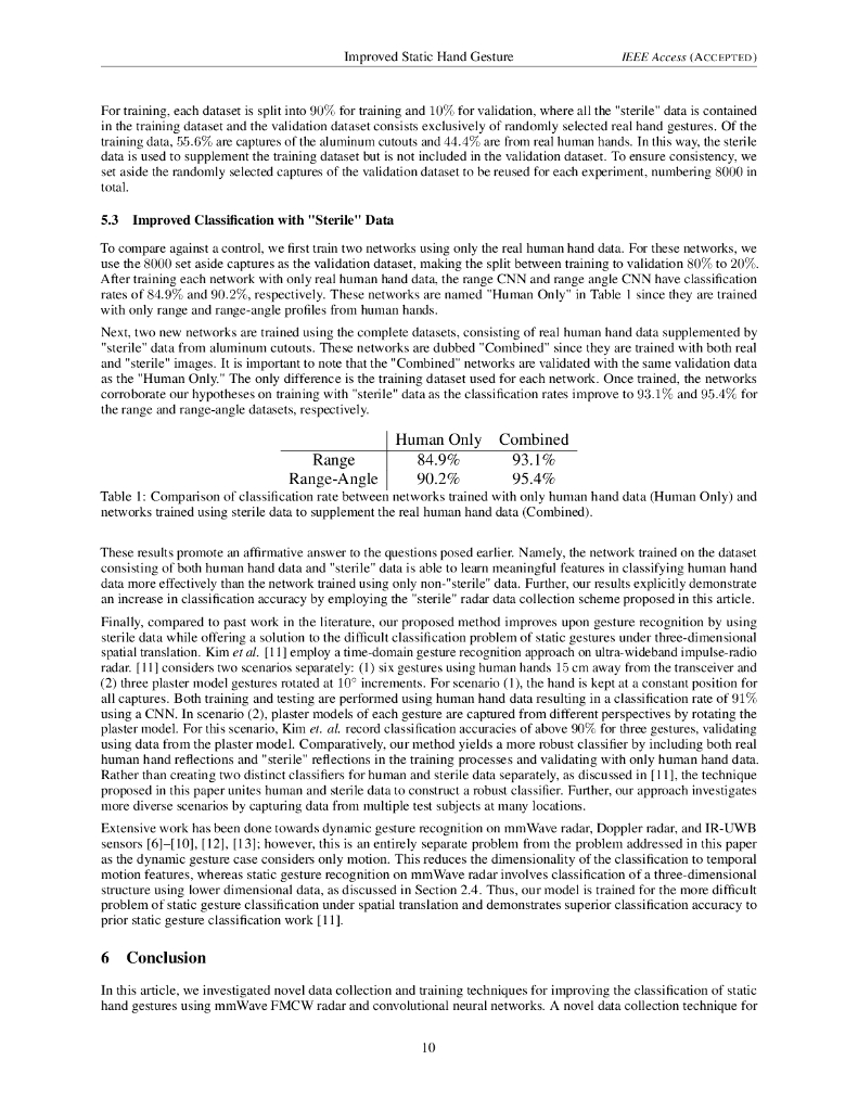 使用新颖无菌训练技术，在深度卷积神经网络上改进静态手势分类（英文版）_第10页