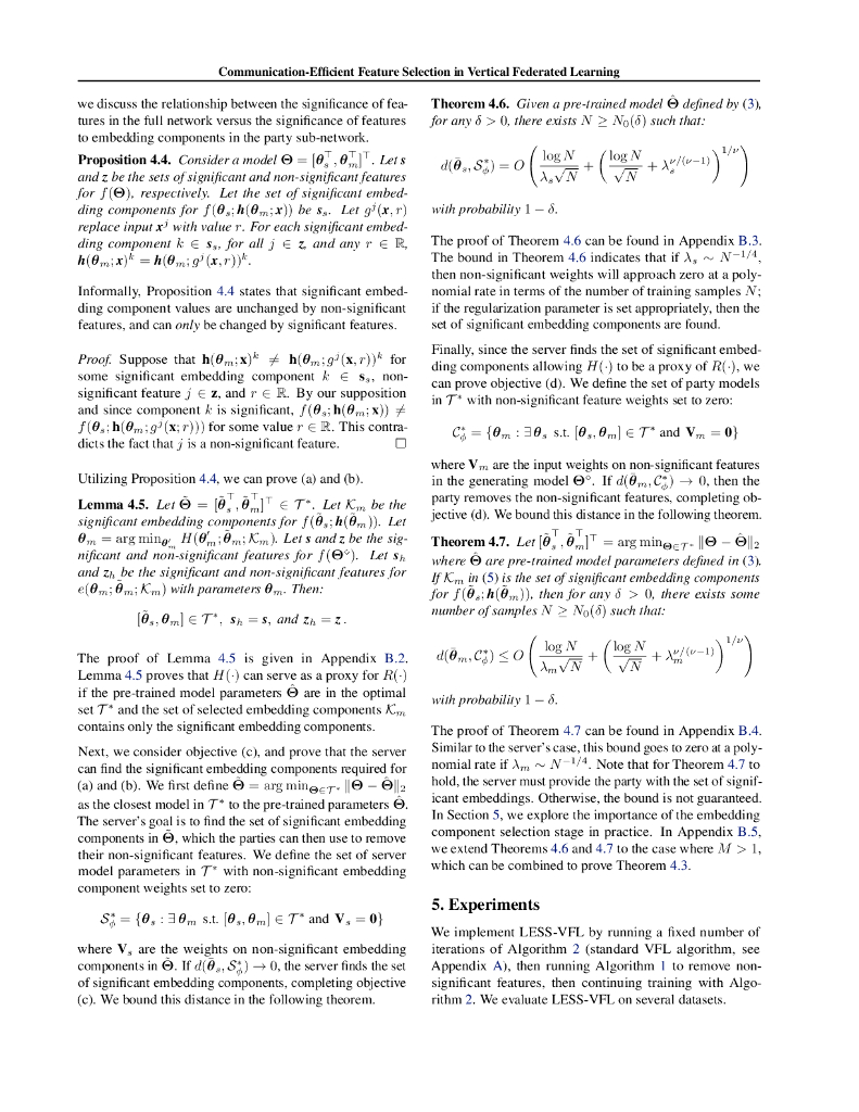 LESS-VFL: 用于联合学习的高效通信特征选择（英文版）_第7页