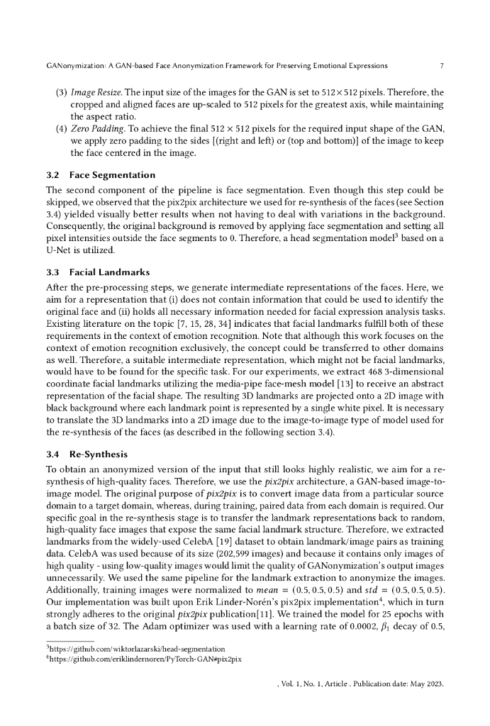 GANonymization: 基于 GAN 的人脸匿名化框架，用于保留情绪表达（英文版）_第7页