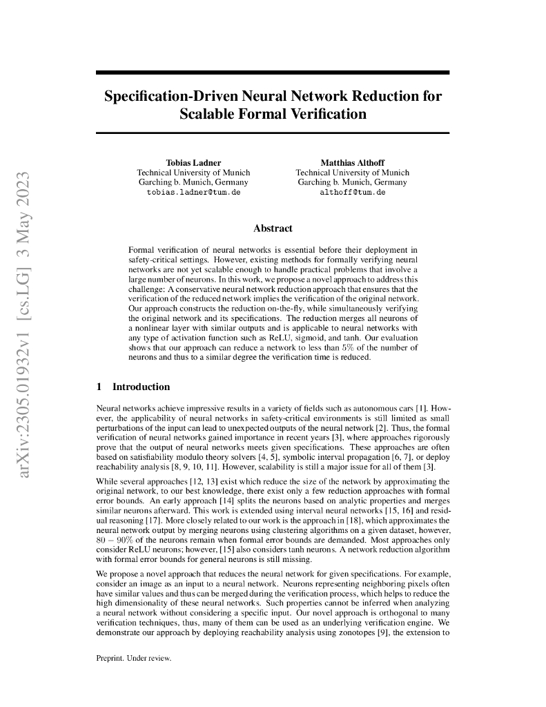 基于规格的神经网络简化用于可扩展形式验证（英文版）