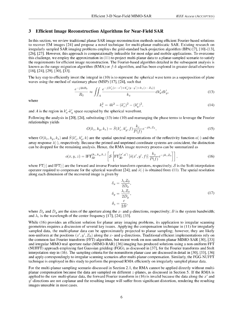 针对不规则扫描几何形状的高效三维近场 MIMO-SAR 成像（英文版）_第6页