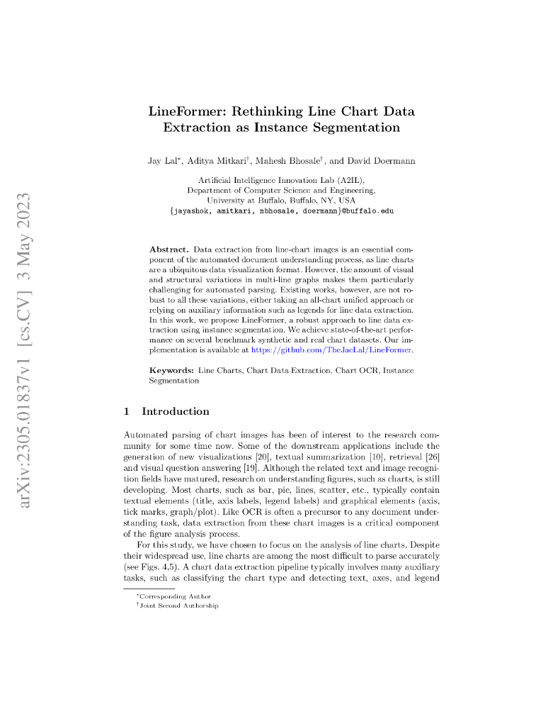 LineFormer：重新思考线图数据提取 —— 作为实例分割（英文版）