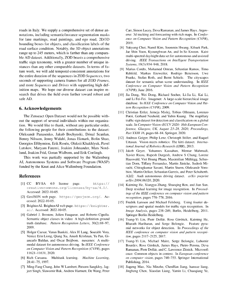 Zenseact 开放数据集：一种用于自动驾驶的大规模和多样化的多模态数据集（英文版）_第9页