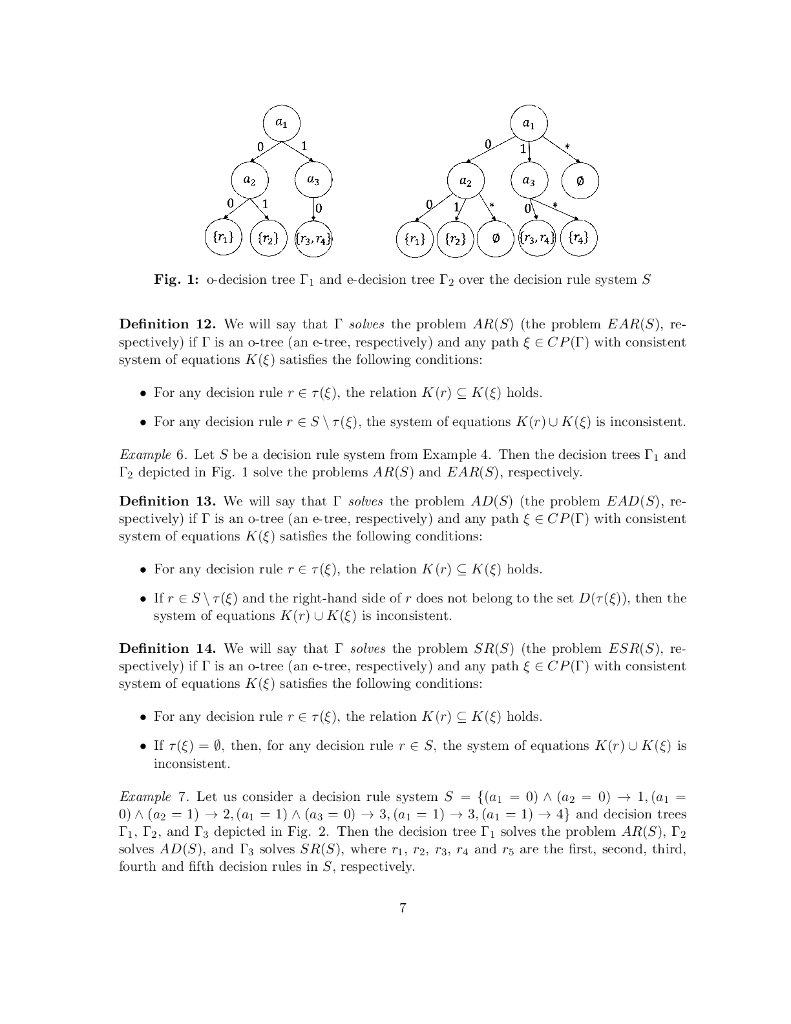 从决策规则系统构建决策树和无环决策图（英文版）_第7页