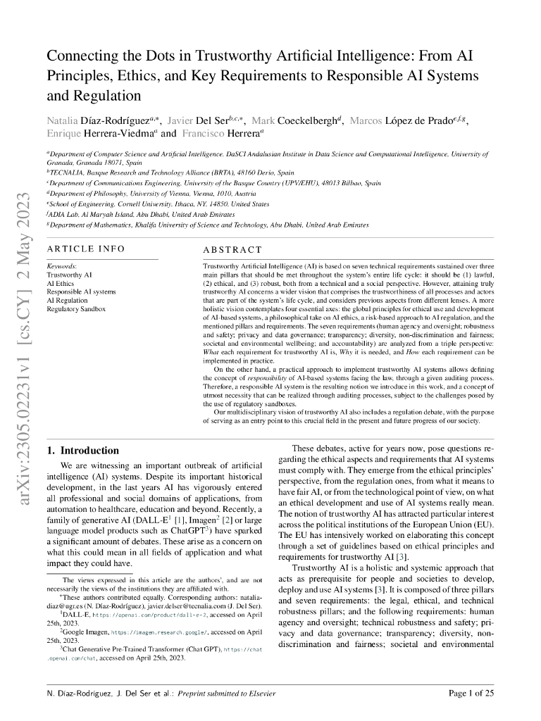 建立值得信赖的人工智能的关键：从 AI 原则，伦理，关键要求到负责任的 AI 系统和监管中去连接关系（英文版）