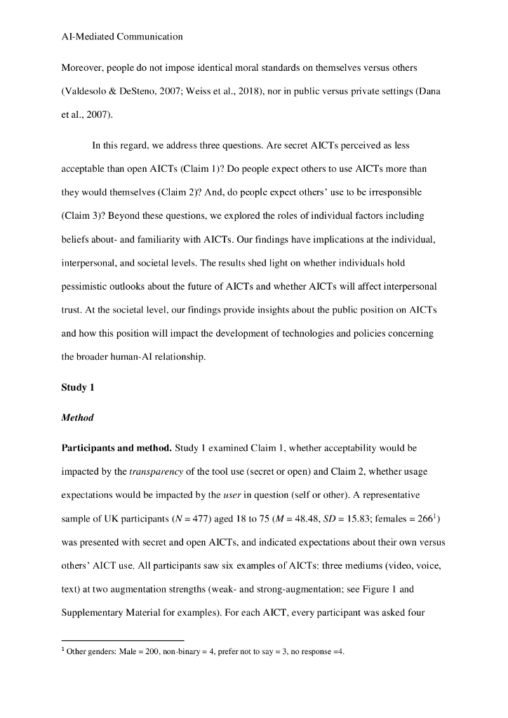 人工智能媒介交流的担忧源自对自己与他人使用的不同期望（英文版）_第6页