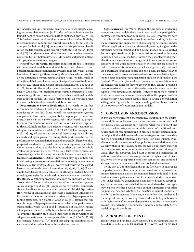 当新不如旧：深度学习是否真正有益于从隐式反馈中进行推荐？（英文版）_第9页