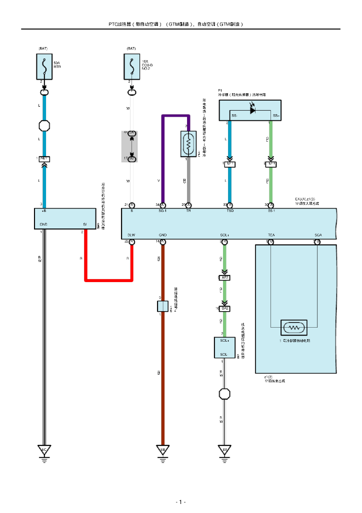 汽车PTC加热器(带自动空调)(GTMC制造)