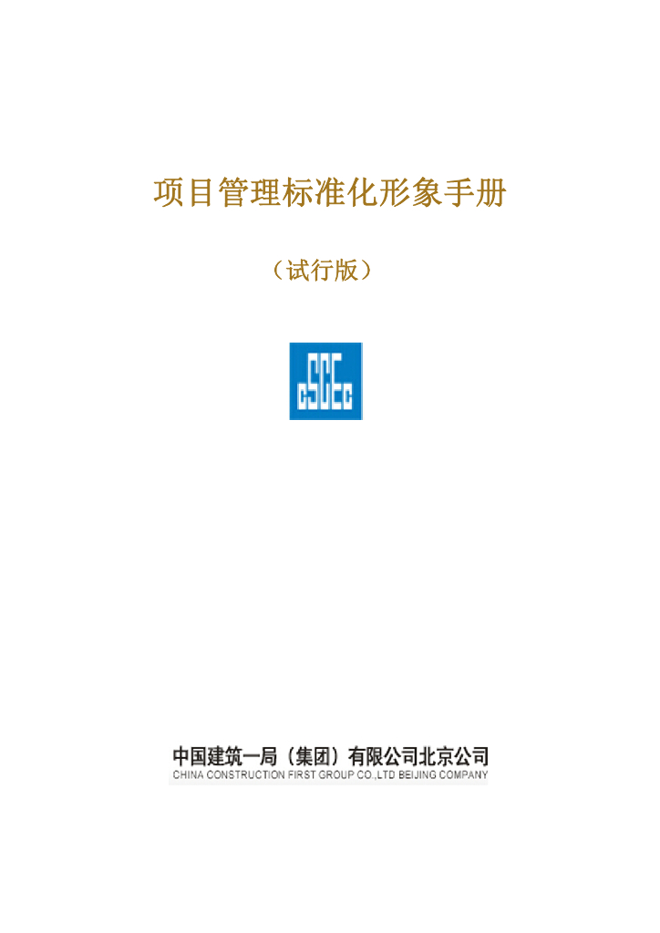 [中建]项目管理标准化形象、手册（121页）
