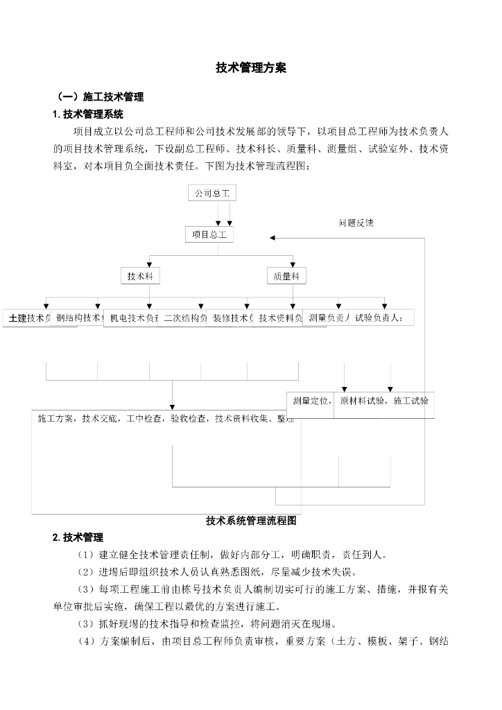 房建工程技术管理方案