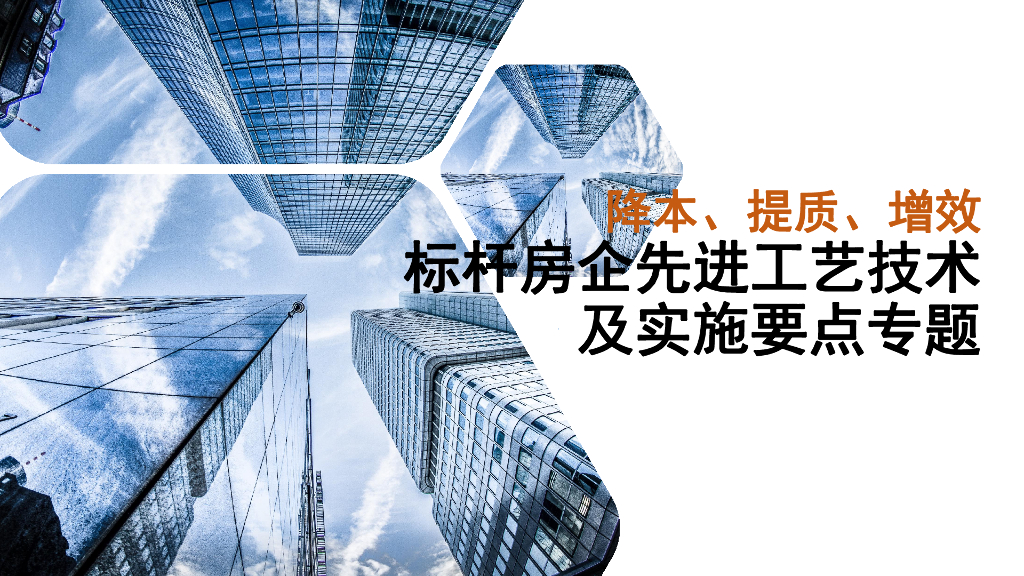 标杆房企先进工艺技术及实施要点专题