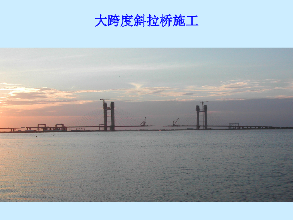 [全国]大跨度斜拉桥施工技术（共81页）