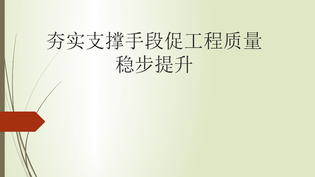 夯实支撑手段促工程质量稳步提升培训（99页）