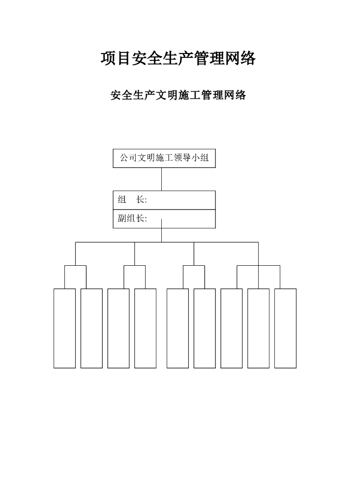 项目安全生产管理网络