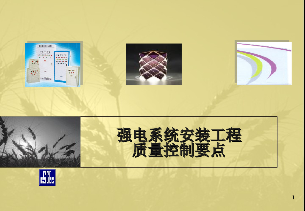 强电系统安装工程质量控制要点（135页）