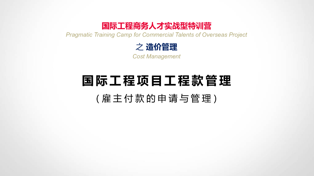 国际工程项目工程款管理（158页）