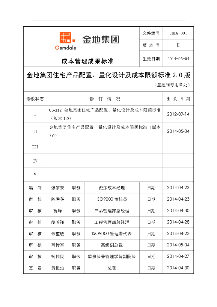 金地集团住宅产品配置量化设计及成本限额标准-39页