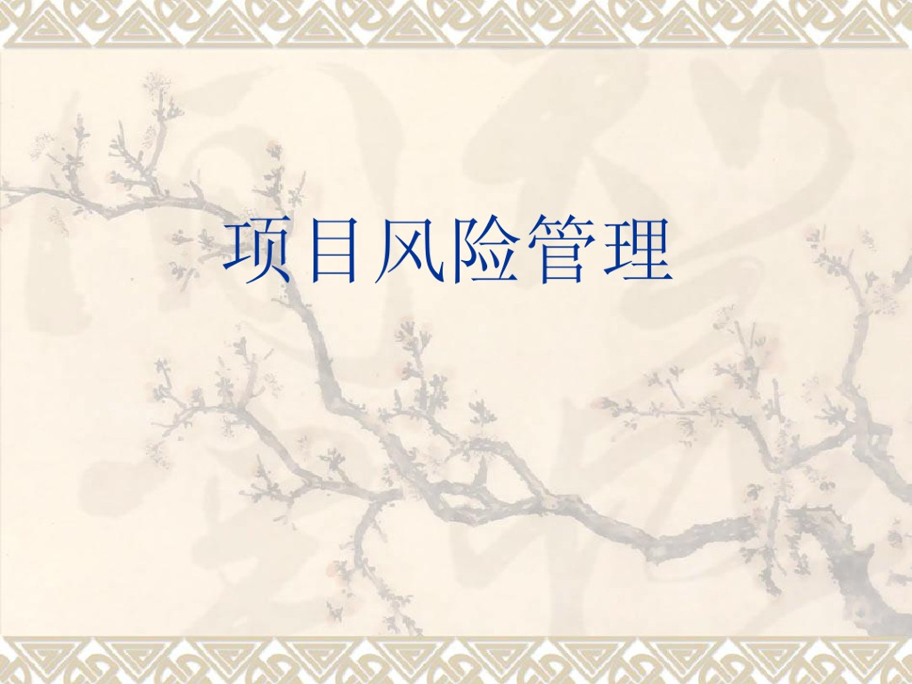 项目风险管理概述及解析