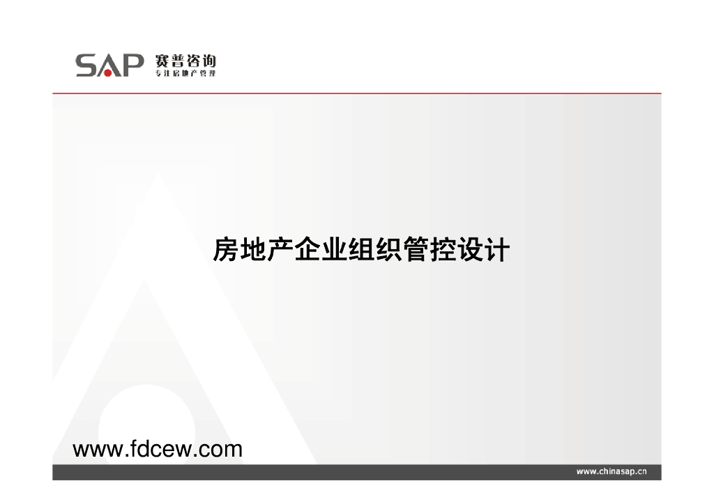 项目组织管控设计-66页