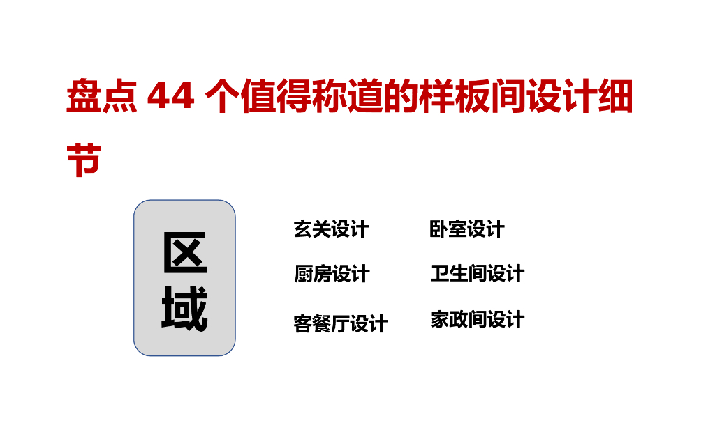盘点44个值得称道的样板间设计细节（PPT）