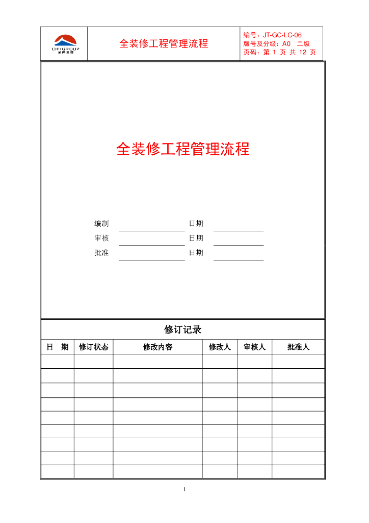 全装修工程管理流程