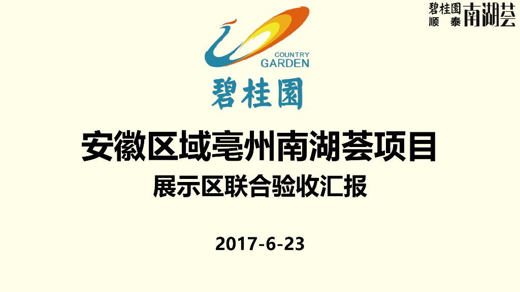 商业住宅项目展示区联合验收汇报（93页）
