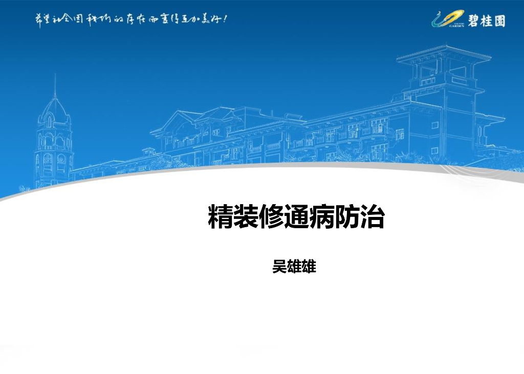 知名地产精装修通病防治（图文并茂）