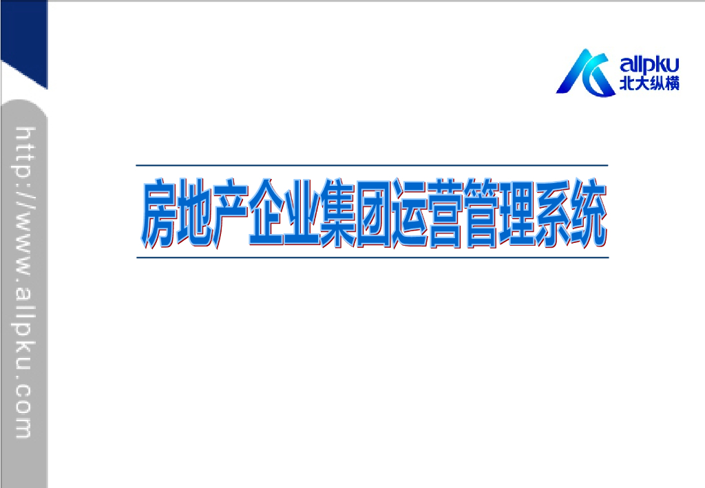 房地产企业集团运营管理系统(179页，多图)