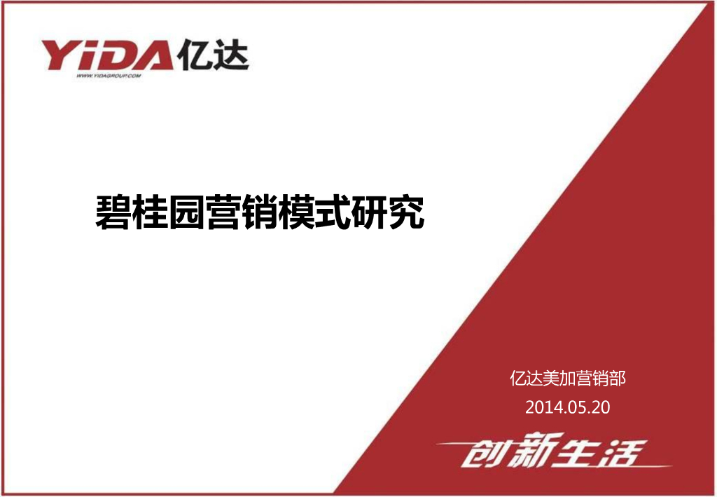 知名地产营销模式研究（PPT）