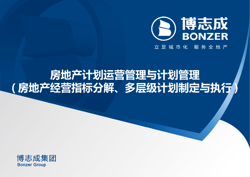 房地产计划运营管理与计划管理（100页）