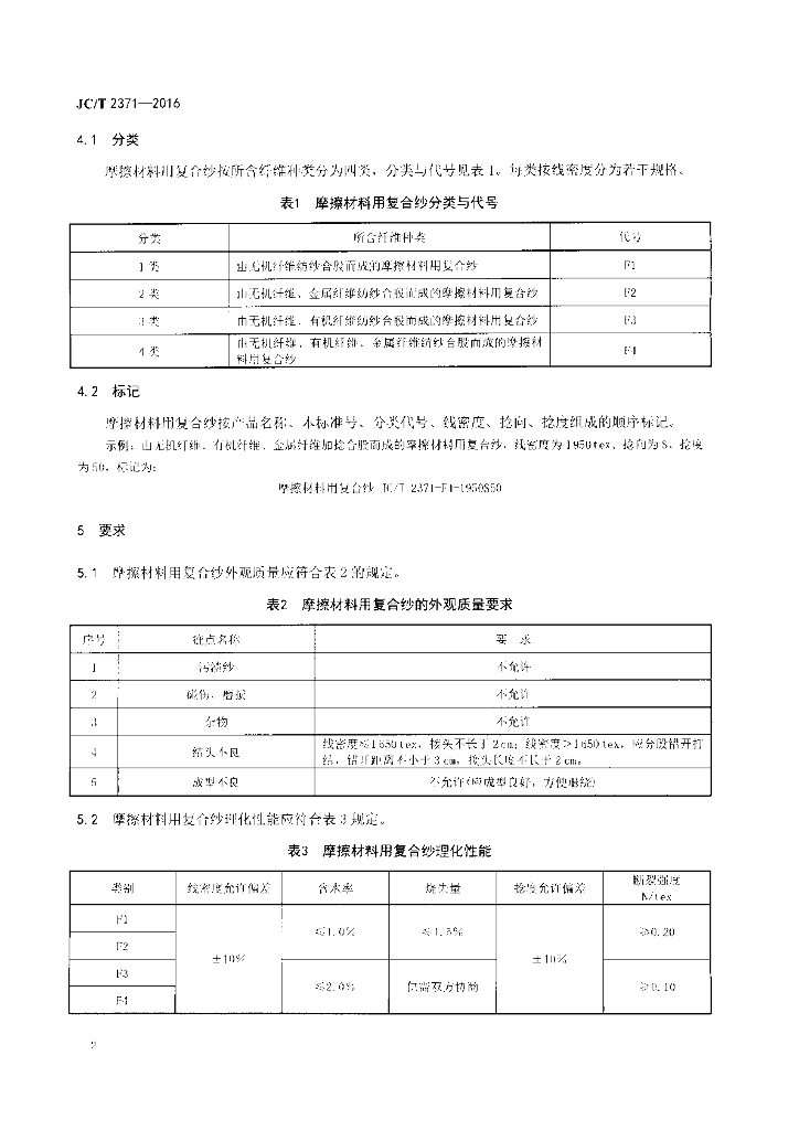 JC/T 2371-2016 标准预览