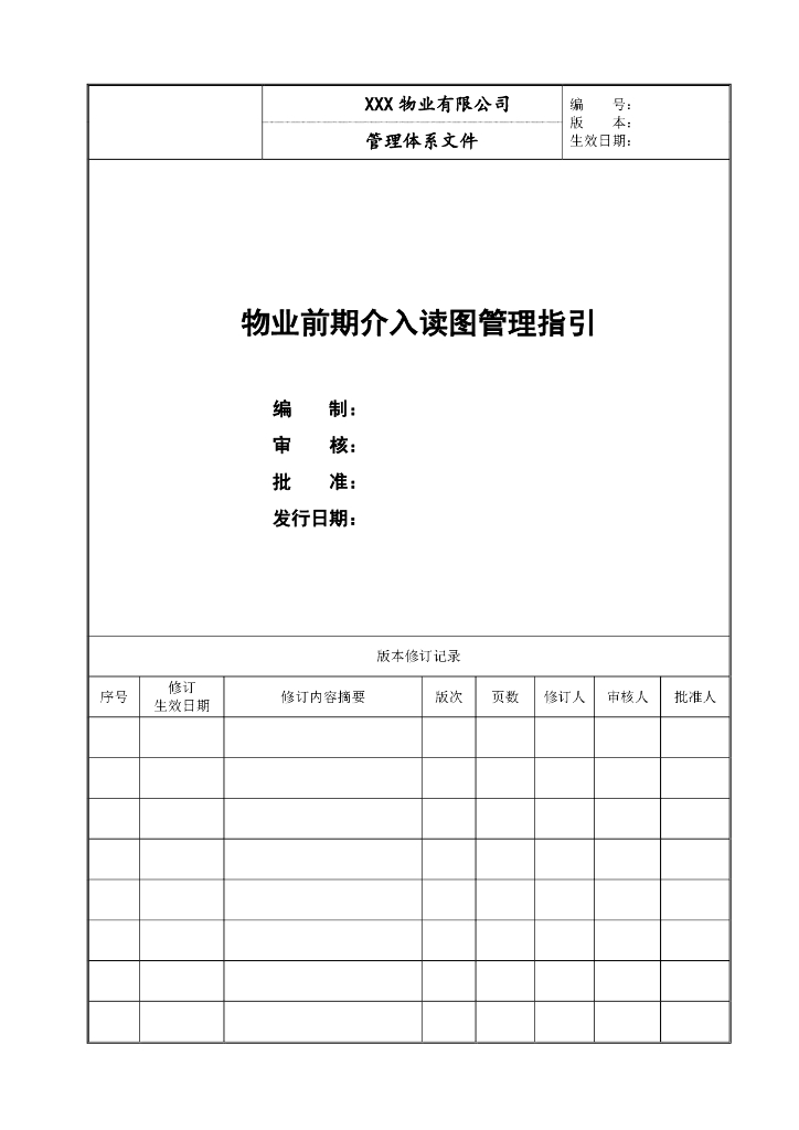 前期介入读图管理指引