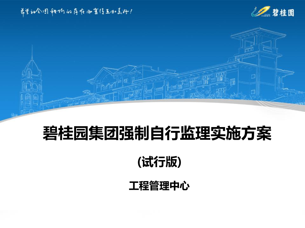知名集团强制自行监理实施方案
