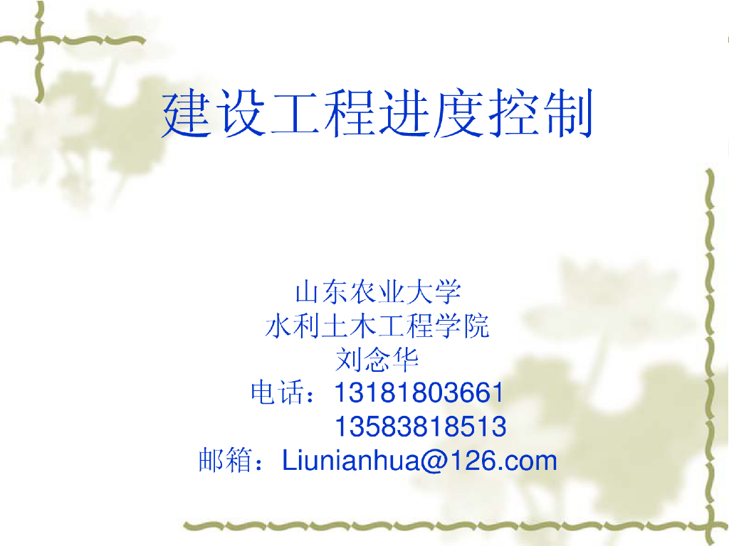 建设工程全过程进度控制监理（65页）