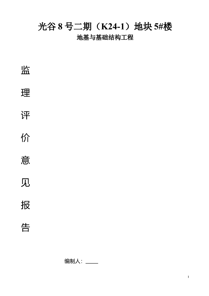 [基础]光谷8号二期基础工程评估报告（共5页）