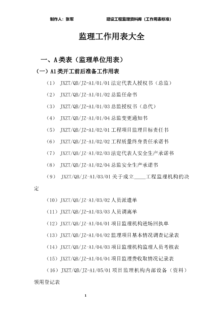 监理单位全过程资料及表格大全(144页)